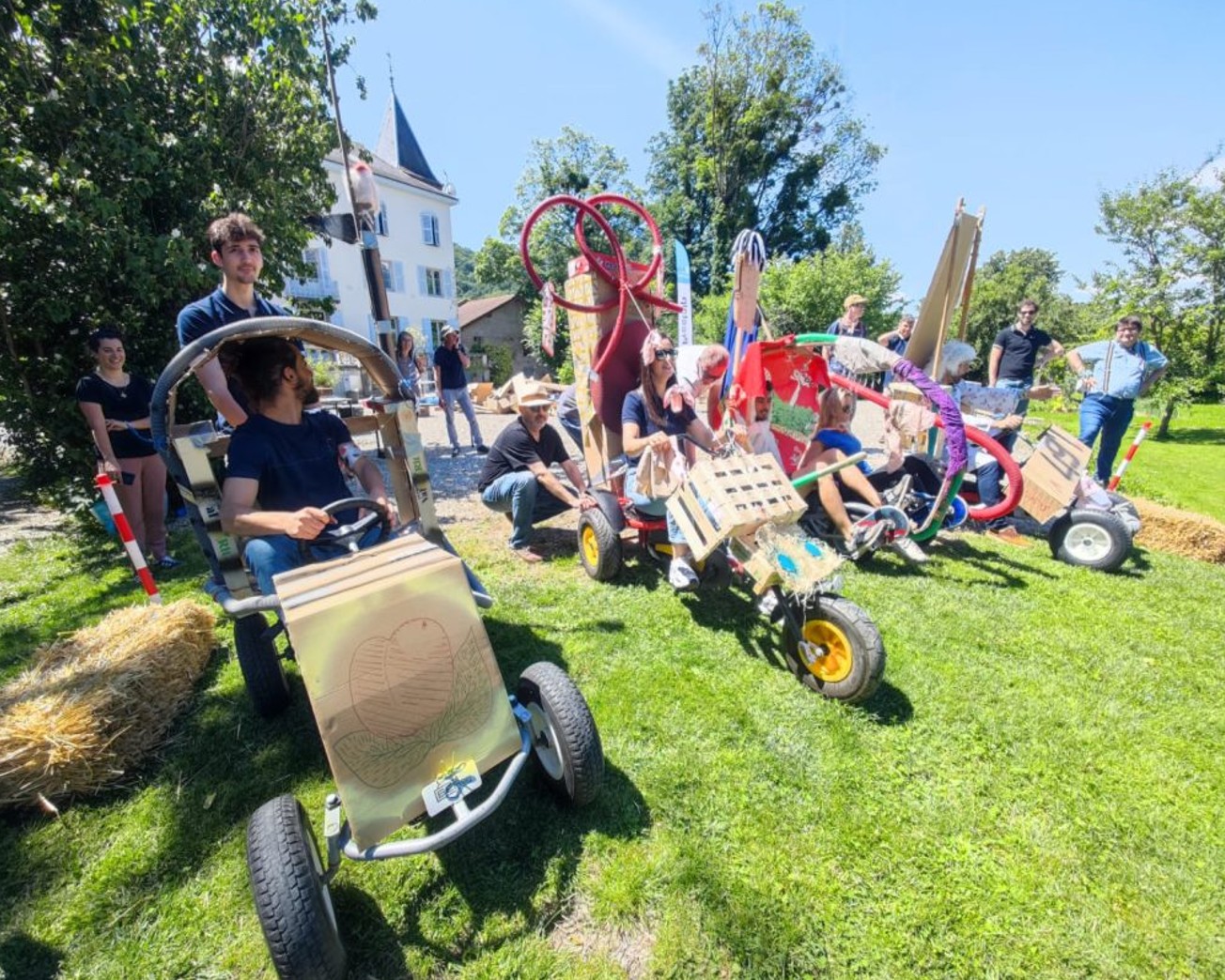 Recyclo bolides pour team building avec Prestalp à Grenoble